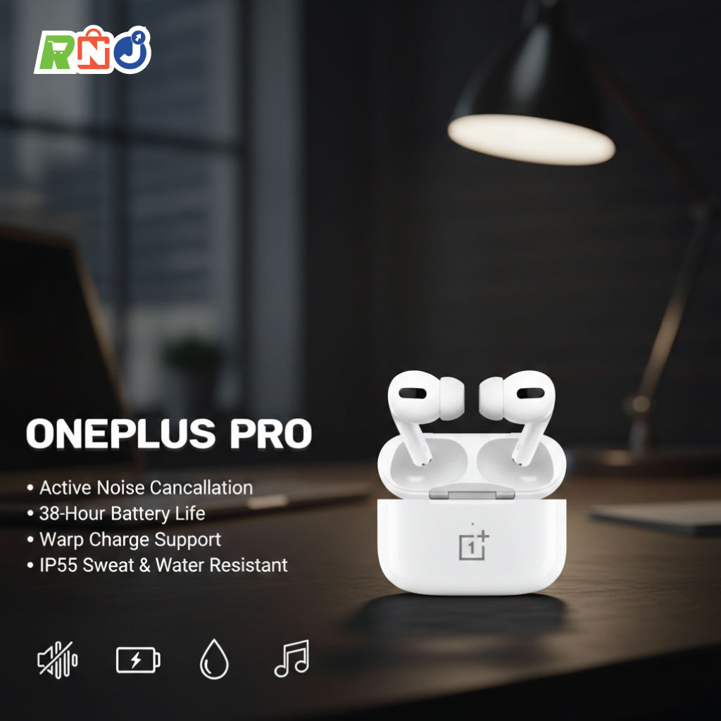 OnePlus AirPods Pro Tws Bluetooth V5.0 Wireless Earbuds - Bluetooth Headphone