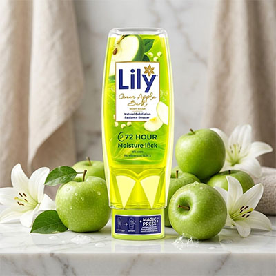 Lily Green Apple Burst Body Wash 500ml