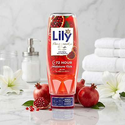 Lily Pomegranate Crush Body Wash 500ml