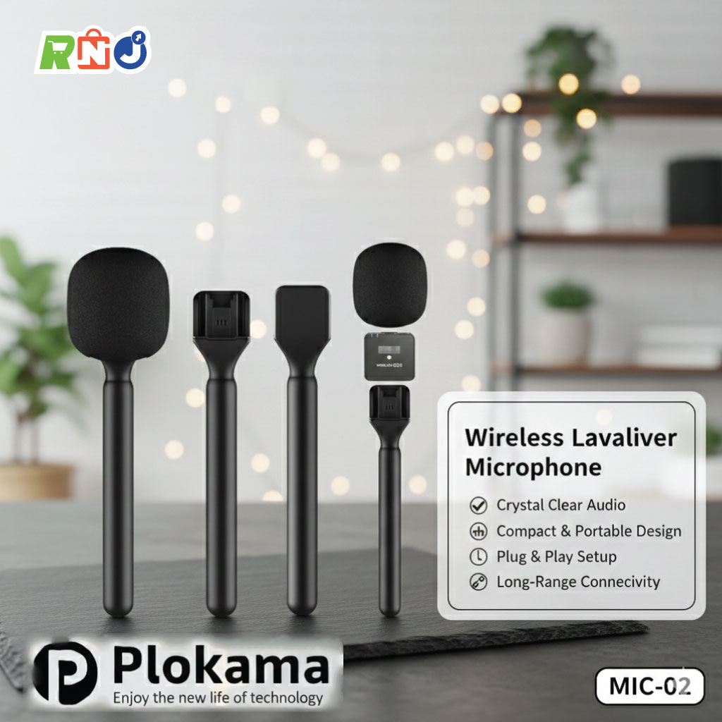 Lavalier microphone intew handle