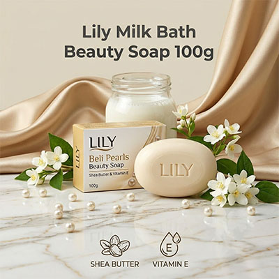 Lily Milk Bath Beauty Soap 100g